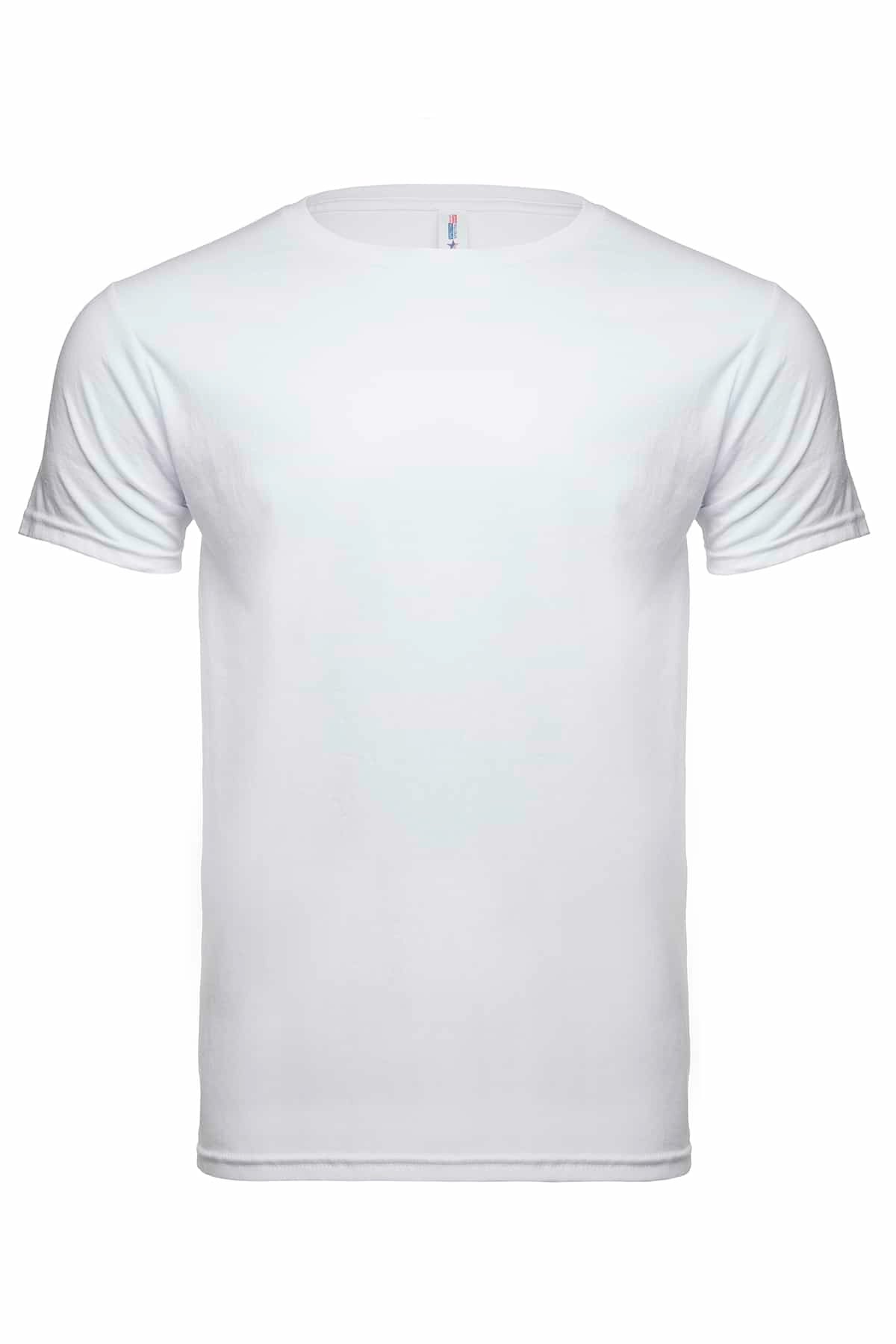 White 50/50 Cotton Blend T-shirts available in three colors. Ash Gray, Black and White