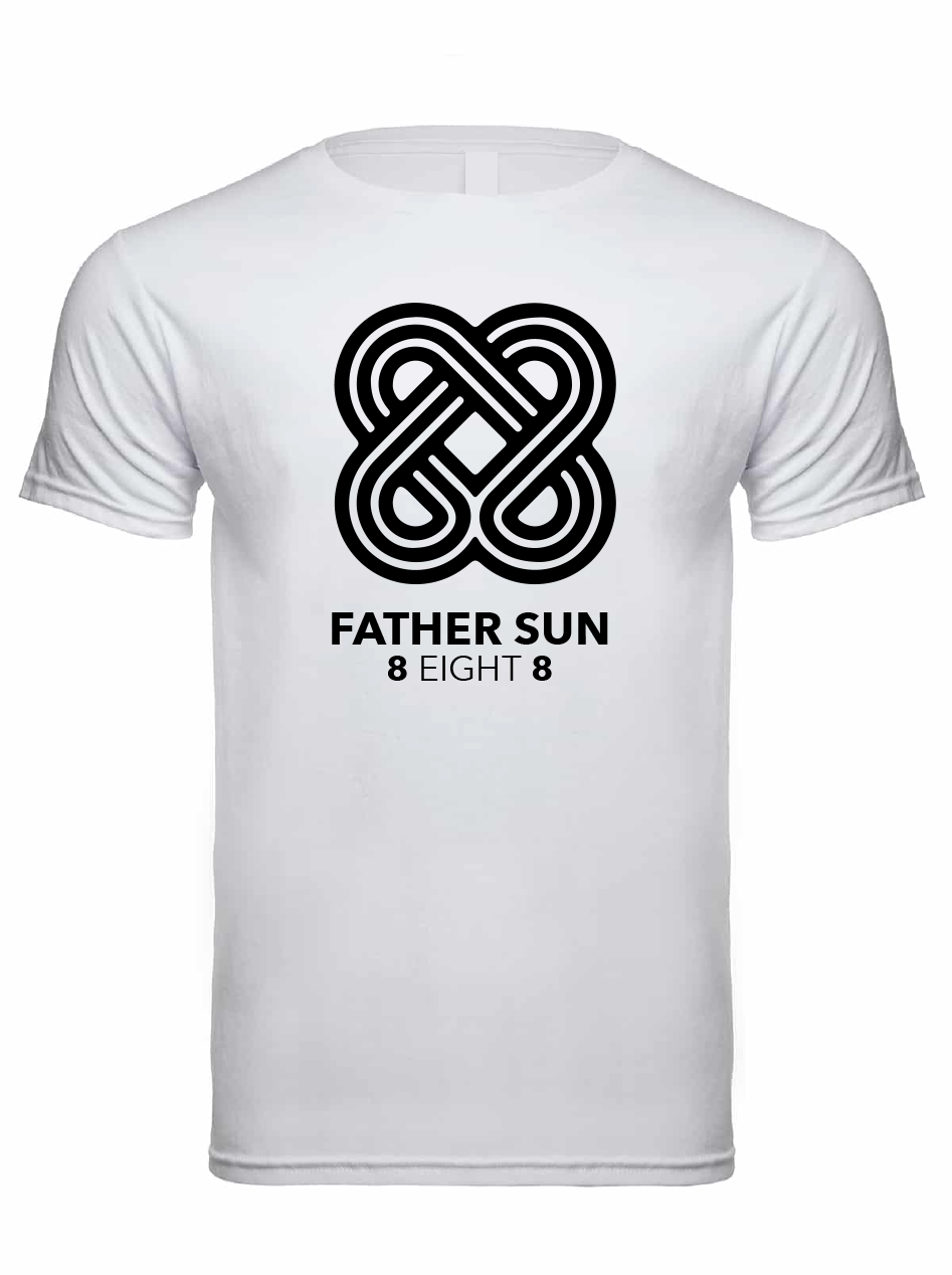 Father Sun 8 Eight 8 Yellow Soft Cotton T-shirts / Cotton Blend / sun t-shirts / summer time / good vibes / Graphic t-shirt / Sunny Day Apparel