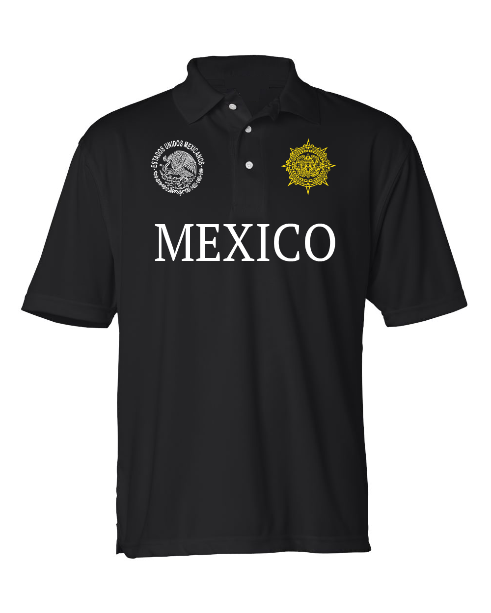 Sinaloa Black Polo T-shirts Cotton Blend / Men / Hombres / Unisex / Polo / Long Sleeve / T-shirt / Mexico / Jalisco / Sinaloa / Michoacan