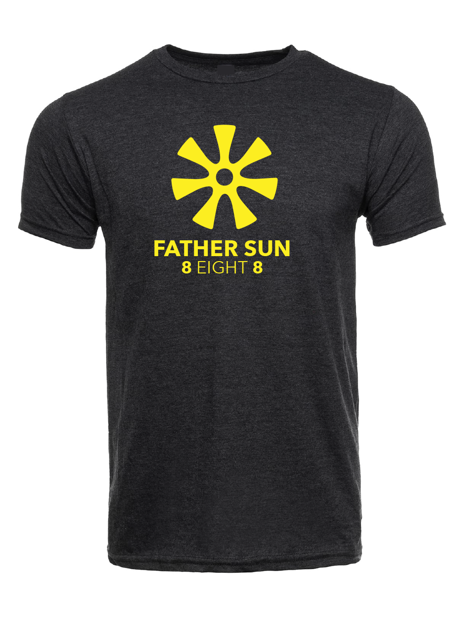 Father Sun Star Blue Soft Cotton T-shirts / Cotton Blend / sun t-shirts / summer time / good vibes / Graphic t-shirt / Sunny Day Apparel
