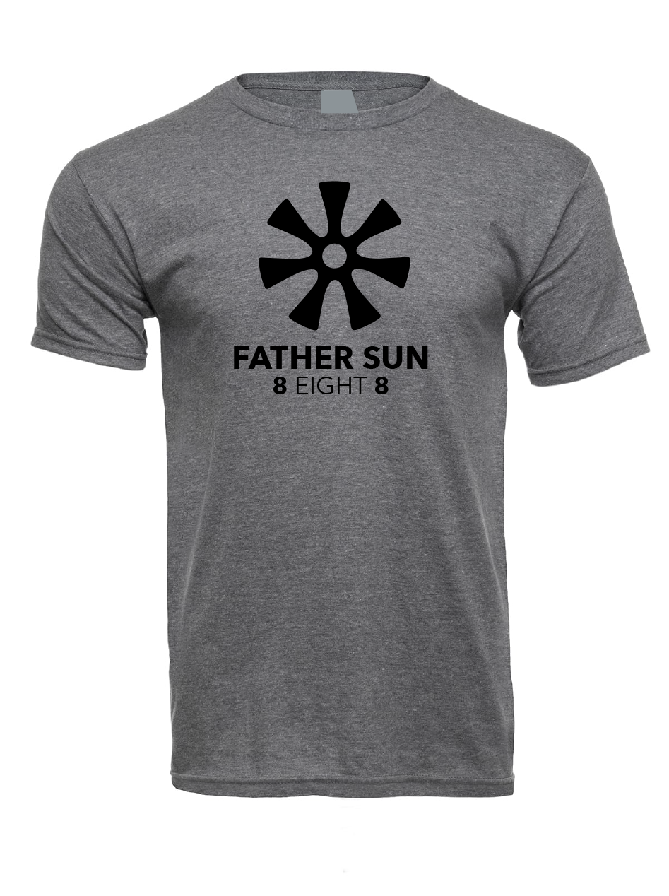 Father Sun Star Blue Soft Cotton T-shirts / Cotton Blend / sun t-shirts / summer time / good vibes / Graphic t-shirt / Sunny Day Apparel