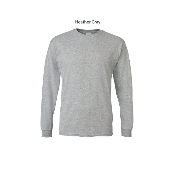 Custom Long Sleeve T-Shirt Printing Black, Navy Blue, White and Gray T-shirt. Available in 100% Cotton or Soft Cotton Blend/ PLEASE CHOOSE SIZE, T-SHIRT COLOR AND QUANTITY BEFORE YOU HIT CUSTOMIZE