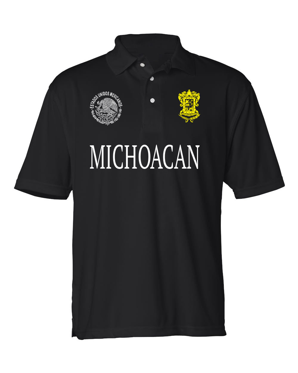 Sinaloa Black Polo T-shirts Cotton Blend / Men / Hombres / Unisex / Polo / Long Sleeve / T-shirt / Mexico / Jalisco / Sinaloa / Michoacan