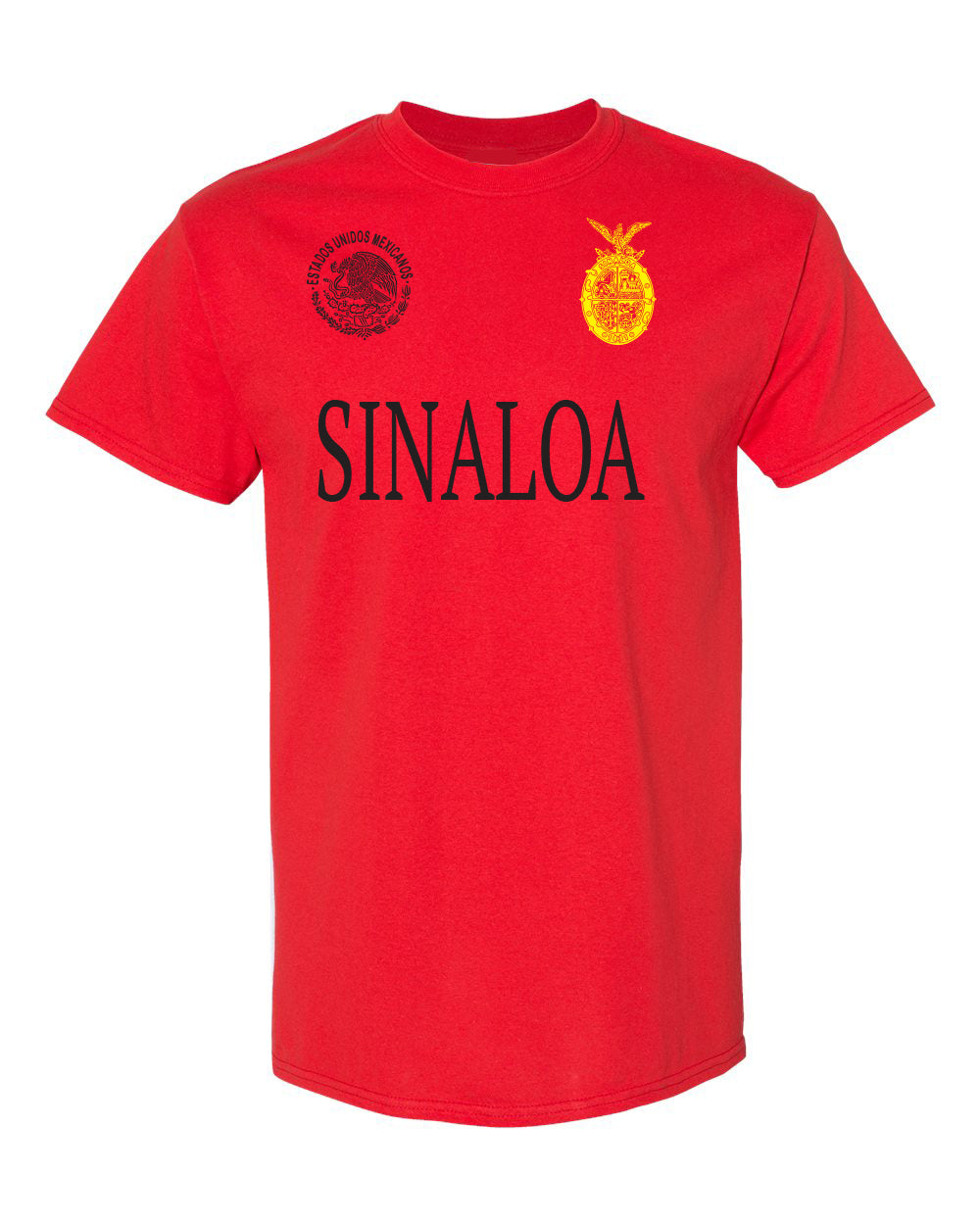 Jalisco Red Soft Cotton T-shirts / Men / Hombres / Unisex / Long Sleeve / Sweater / Mexico / Jalisco / Sinaloa / Michoacan
