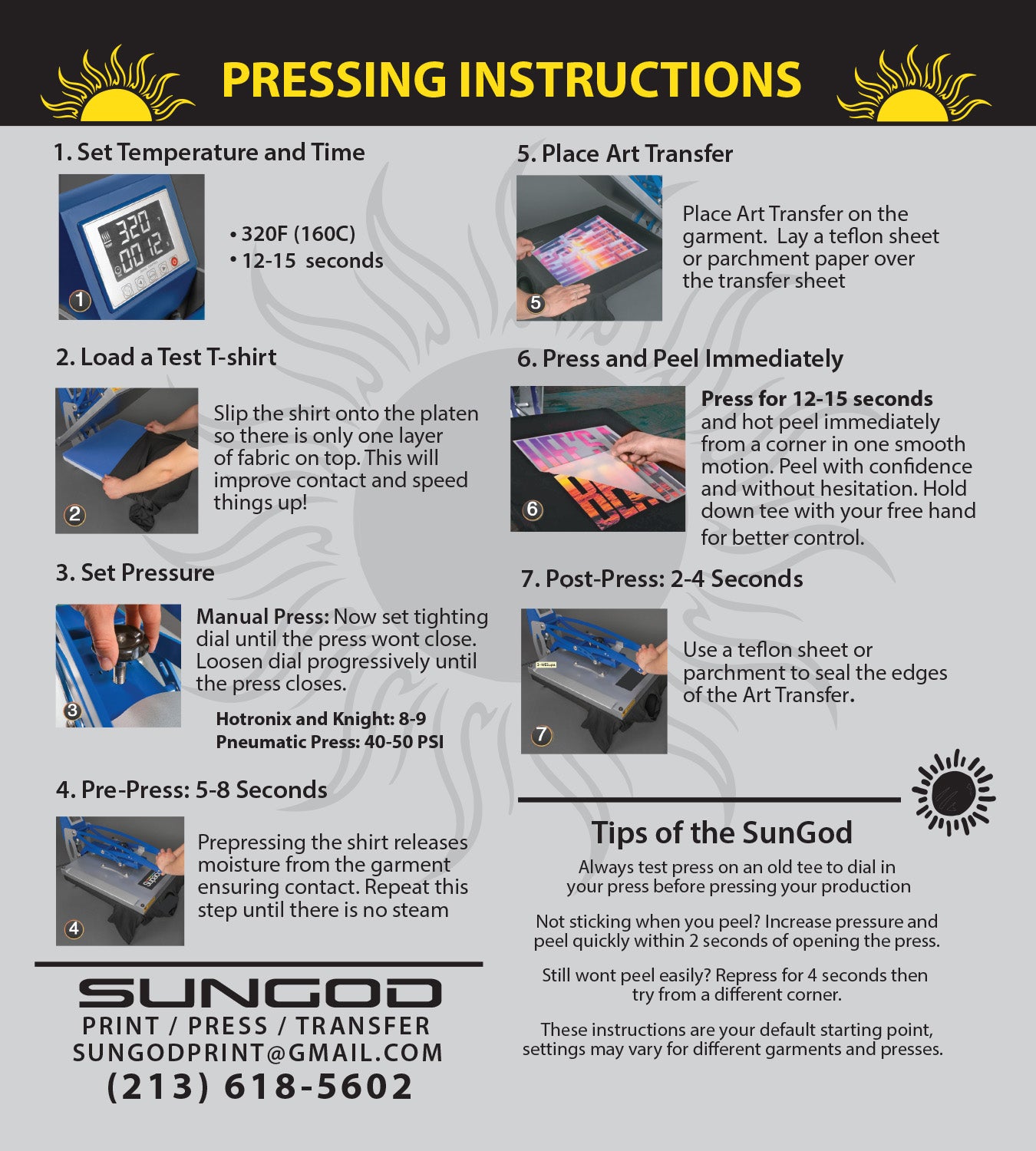 Low Melt Blocker Transfers for Polyester, Tri-Blend and Spandex. PLEASE SEND ALL ARTWORK TO SUNGODPRINT@GMAIL.COM