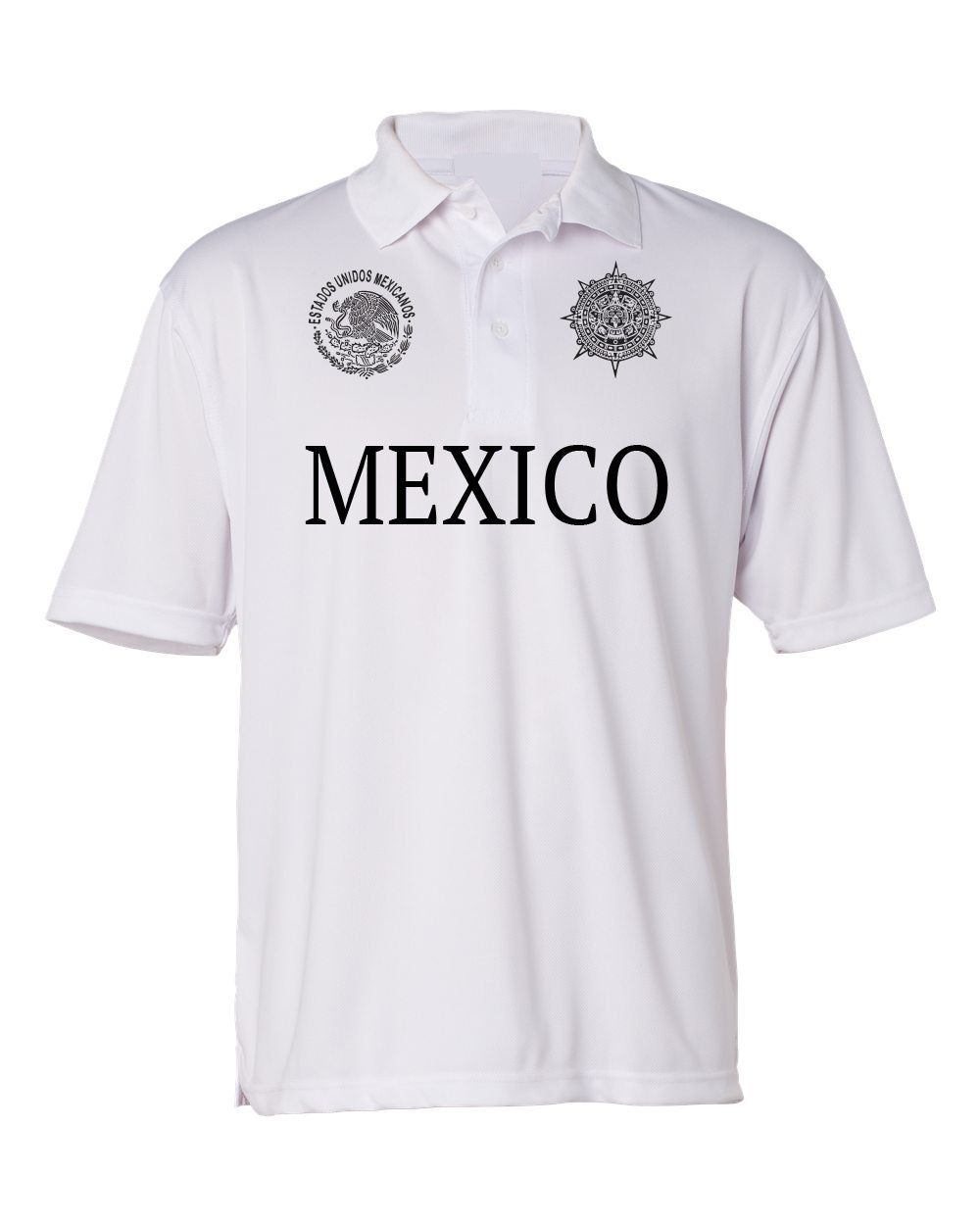 Mexico White Polo T-shirts Cotton Blend / Men / Hombres / Unisex / Polo / Long Sleeve / T-shirt / Mexico / Jalisco / Sinaloa / Michoacan