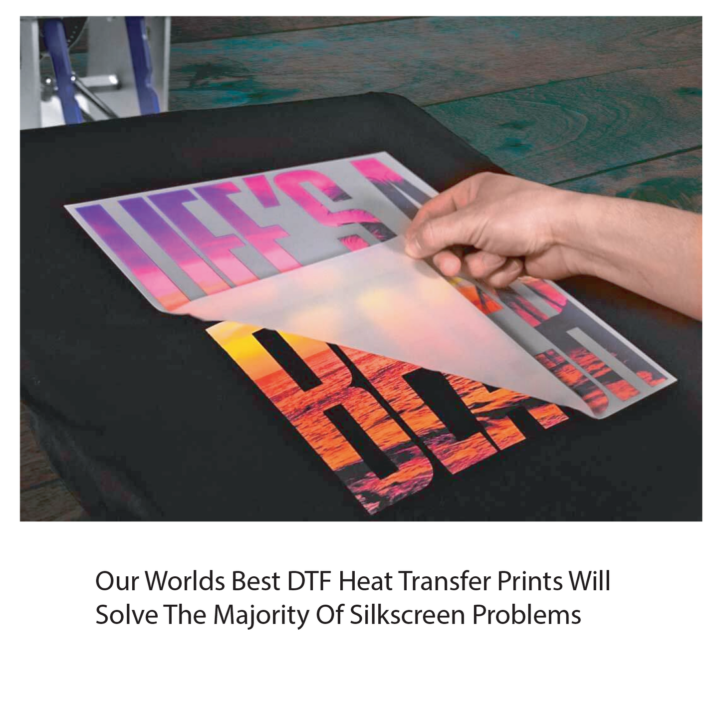 Low Melt Blocker Transfers for Polyester, Tri-Blend and Spandex. PLEASE SEND ALL ARTWORK TO SUNGODPRINT@GMAIL.COM