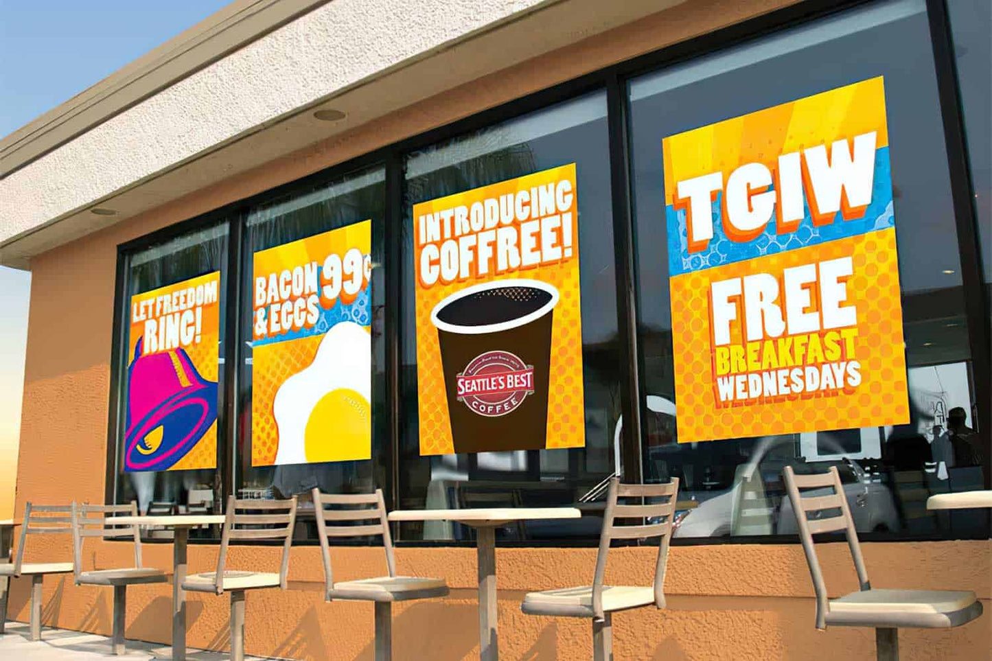 8 Mil White Static Window Cling or Low Tac White Vinyl Make Your Promotions Highly Visible With Retail Window Cling and Vinyl / Window Advertising / Window Ad Signs / PLEASE SEND ALL ARTWORK TO SUNGODPRINT@GMAIL.COM