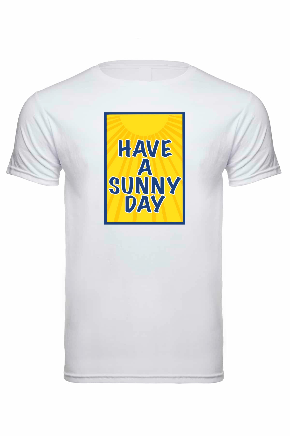 Have a Sunny Day Blue Soft Cotton T-shirts / Cotton Blend / sun t-shirts / summer time / good vibes / Graphic t-shirt