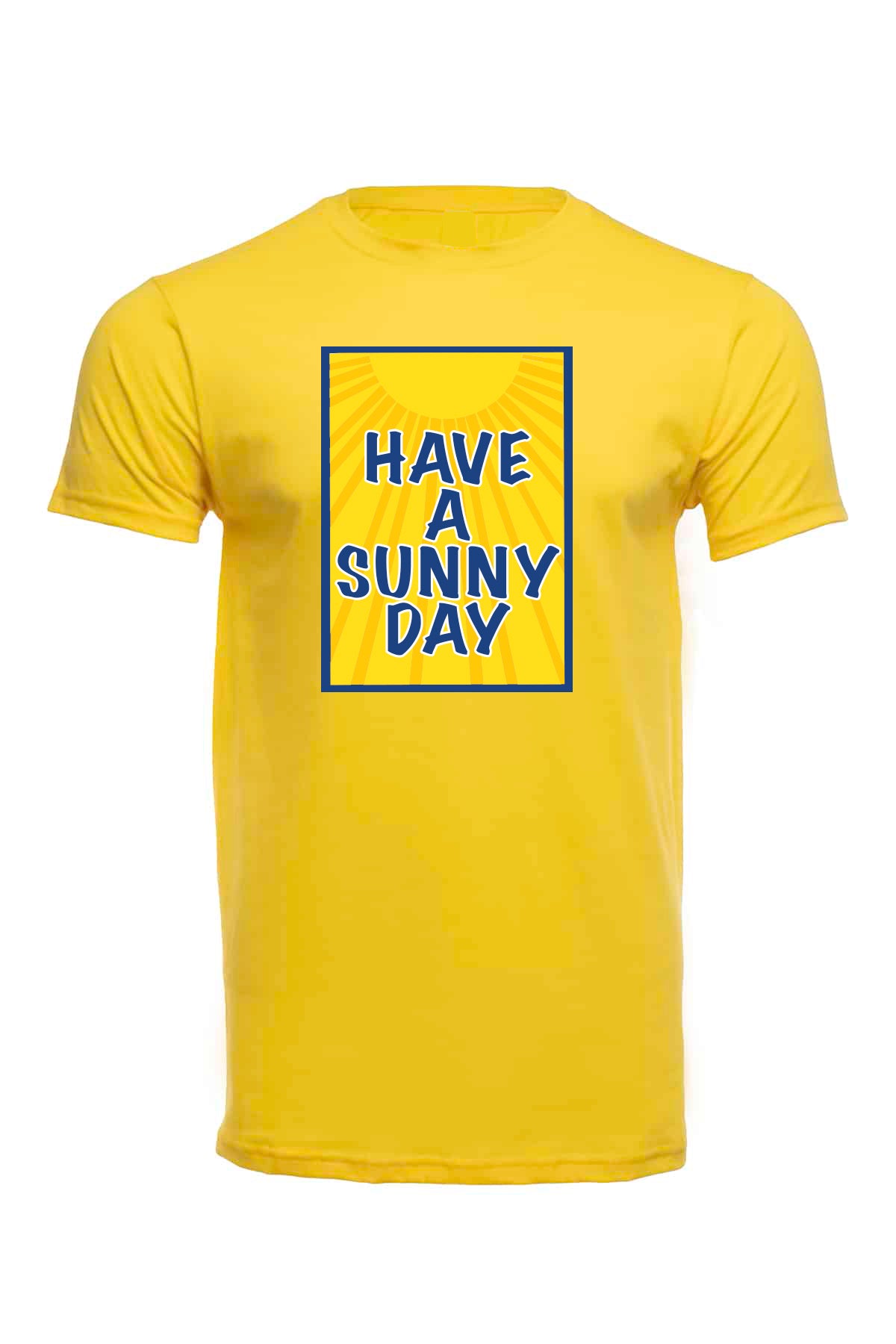Have a Sunny Day Blue Soft Cotton T-shirts / Cotton Blend / sun t-shirts / summer time / good vibes / Graphic t-shirt