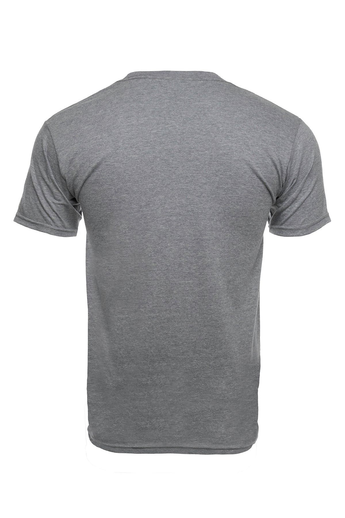 Black 50/50 Cotton Blend T-shirts available in three colors. Ash Gray, Black and White