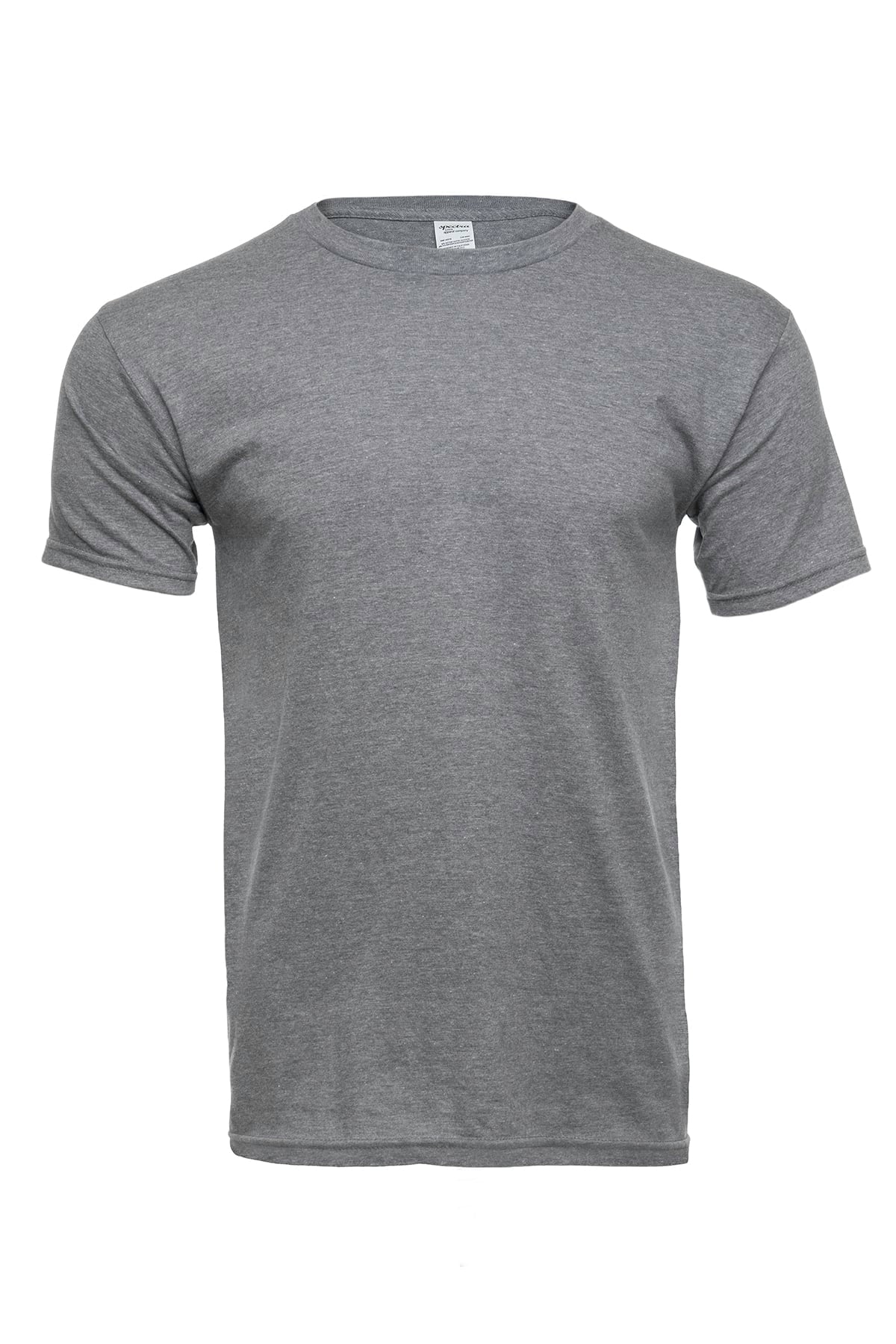 Black 50/50 Cotton Blend T-shirts available in three colors. Ash Gray, Black and White