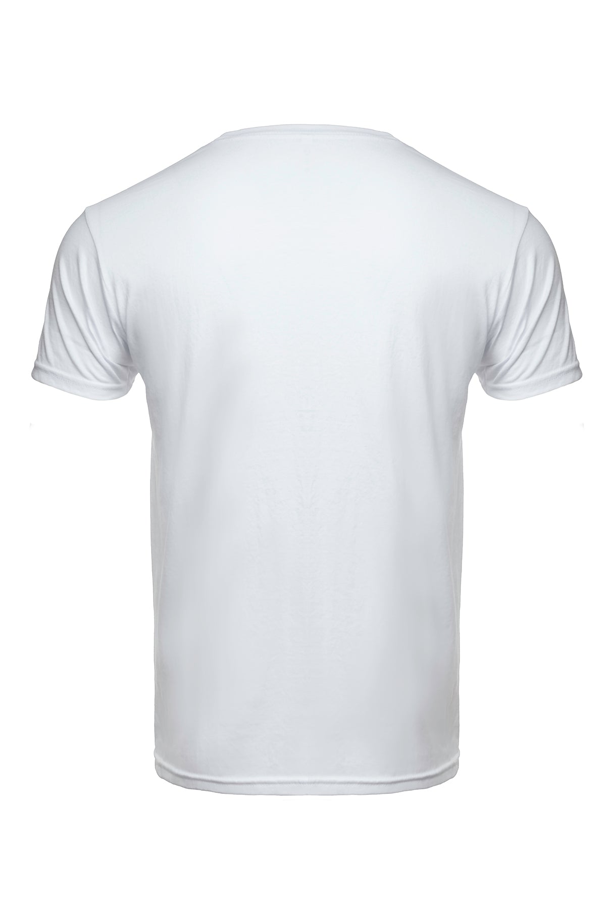 White 50/50 Cotton Blend T-shirts available in three colors. Ash Gray, Black and White