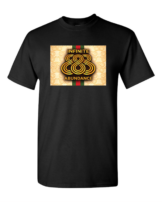 Infinite 888 Biege logo black Soft Cotton T-shirts / Cotton Blend / sun t-shirts / summer time / good vibes / Graphic t-shirt / Sunny Day Apparel