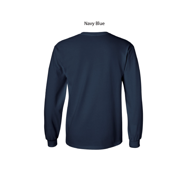 Custom Long Sleeve T-Shirt Printing  Black, Navy Blue, White and Gray T-shirt. Available in 100% Cotton or Soft Cotton Blend/ PLEASE CHOOSE SIZE, T-SHIRT COLOR AND QUANTITY BEFORE YOU HIT CUSTOMIZE