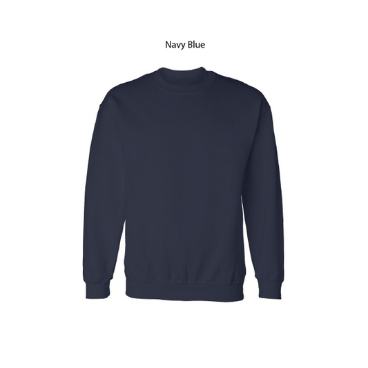 Custom Crew Neck Sweater Printing  Black, Navy Blue, White and Gray. Available in 100% Cotton or Soft Cotton Blend/ PLEASE CHOOSE SIZE, T-SHIRT COLOR AND QUANTITY BEFORE YOU HIT CUSTOMIZE