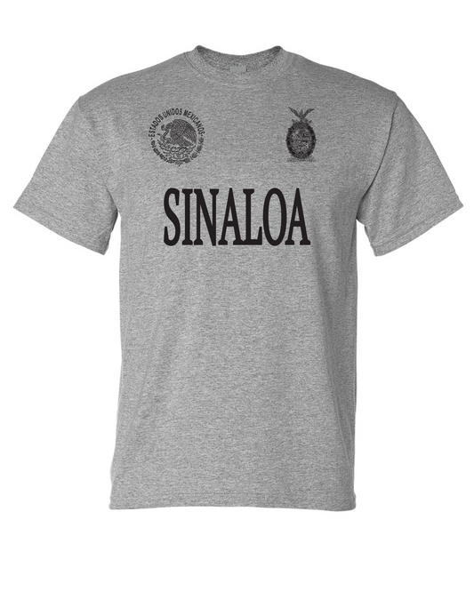 Sinaloa Heather Gray Soft Cotton T-shirts / Men / Hombres / Unisex / Long Sleeve / Sweater / Mexico / Jalisco / Sinaloa / Michoacan (Copy)
