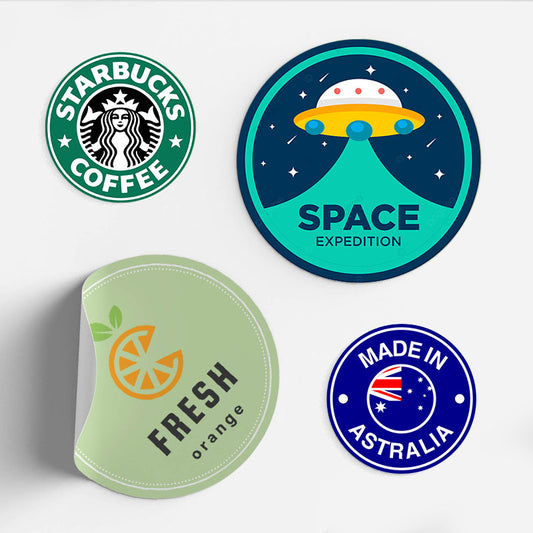 Custom Circle Stickers Gloss or Matte Finish Set of 25 / Visible Advertising / weather Resistant / Car Stickers / Artwork Designs Stickers / PLEASE CHOOSE SIZE, VINYL AND QUANTITY BEFORE YOU HIT CUSTOMIZE