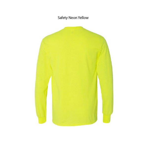 Custom Silkscreen Printing Safety Neon Colors Long Sleeve T-shirts / 100% Cotton / Minimum order of 12 pcs / PLEASE CHOOSE SIZE, T-SHIRT COLOR AND QUANTITY BEFORE YOU HIT CUSTOMIZE