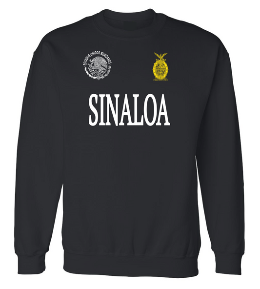 Sinaloa Black Soft Cotton Sweater / Men / Hombres / Unisex / Long Sleeve / Sweater / Mexico / Jalisco / Sinaloa / Michoacan