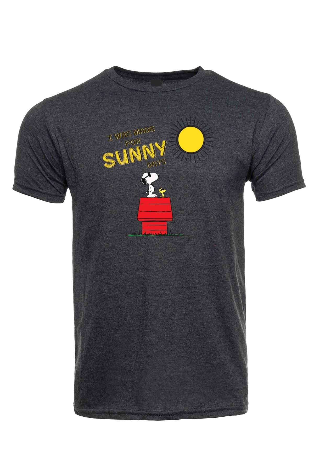 Snoopy "made for the sun" soft cotton Gray T-shirts 50/50 blend / sunny day Apparel / summer time / good vibes / Graphic t-shirt