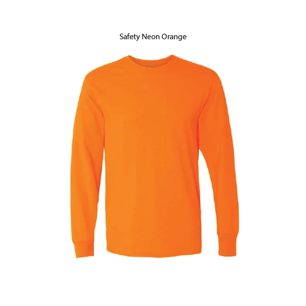 Custom Silkscreen Printing Safety Neon Colors Long Sleeve T-shirts / 100% Cotton / Minimum order of 12 pcs / PLEASE CHOOSE SIZE, T-SHIRT COLOR AND QUANTITY BEFORE YOU HIT CUSTOMIZE