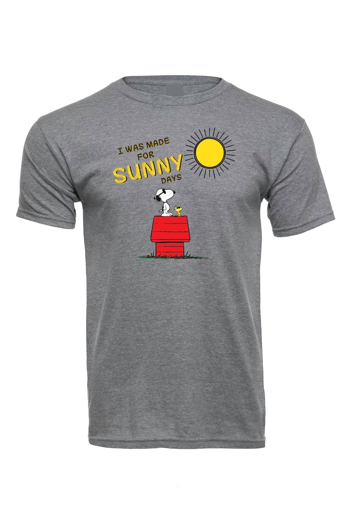 Snoopy "made for the sun" soft cotton Gray T-shirts 50/50 blend / sunny day Apparel / summer time / good vibes / Graphic t-shirt