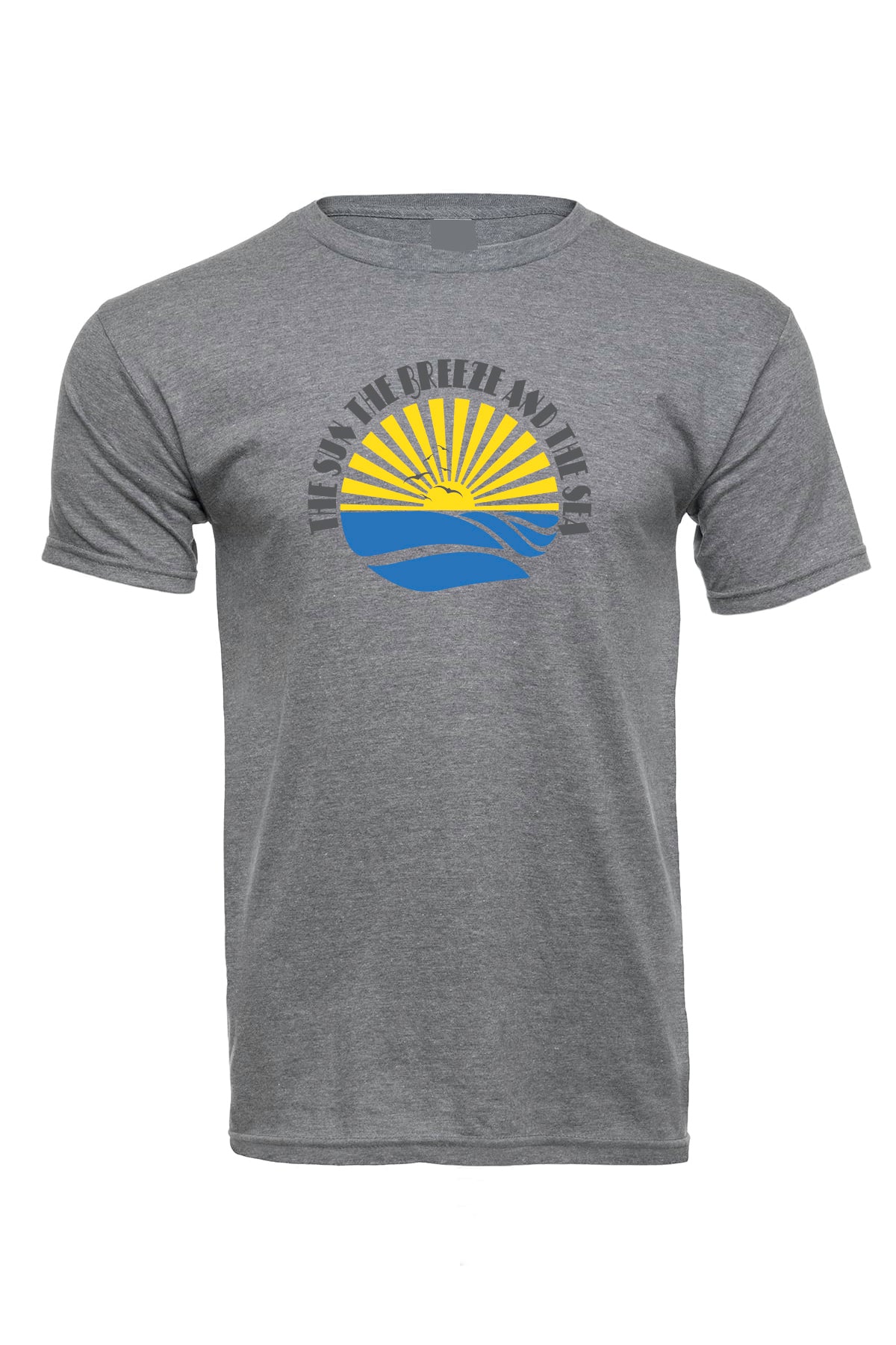 The Sun, The Breeze & The Sea Black soft cotton T-shirts / Cotton Blend / sun t-shirts / summer time / good vibes / Graphic t-shirt