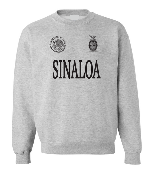 Sinaloa Gray Soft Cotton Sweater / Men / Hombres / Unisex / Long Sleeve / Sweater / Mexico / Jalisco / Sinaloa / Michoacan