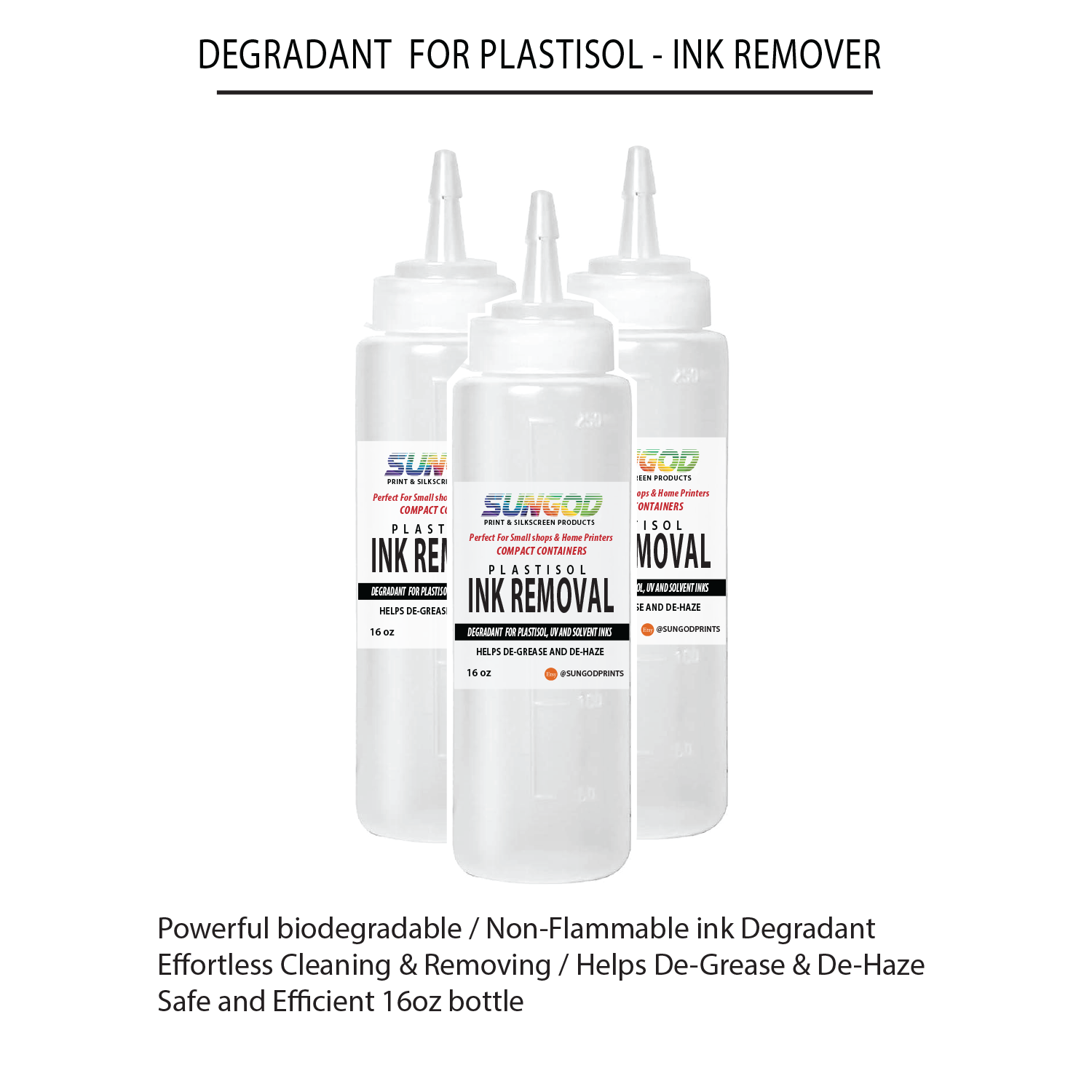 Plastisol Ink Remover for Screen Printers / silkscreen Printing / smal ...