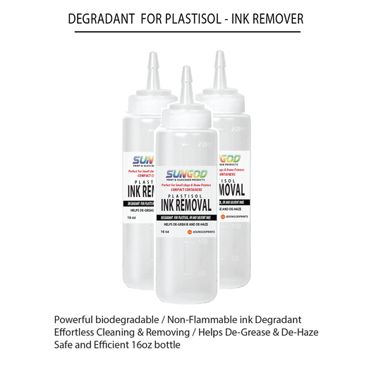 Plastisol Ink Remover for Screen Printers / silkscreen Printing / small run printer /garage printer/ space saver container/ UV / Solvent ink