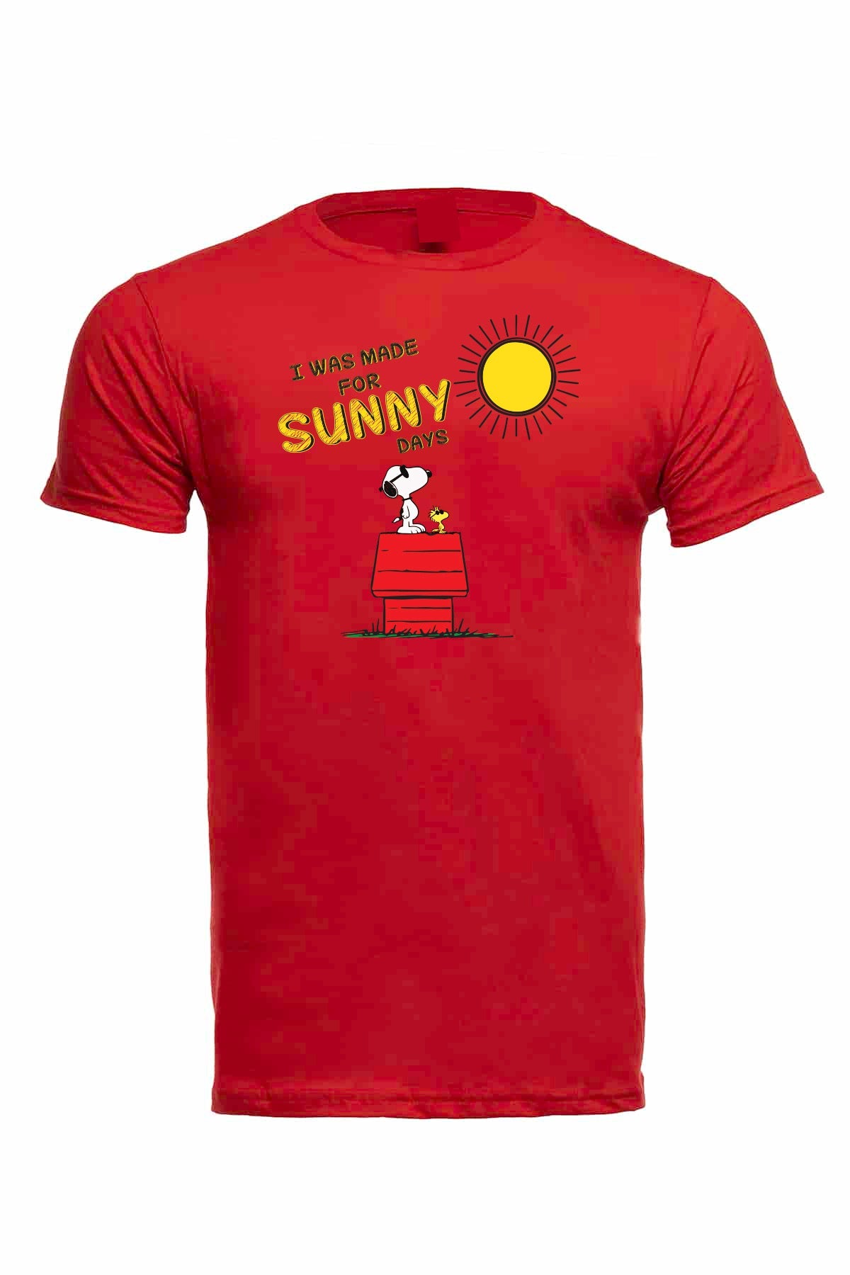 Snoopy "made for the sun" soft cotton Yellow T-shirts 50/50 blend / sunny day Apparel / summer time / good vibes / Graphic t-shirt