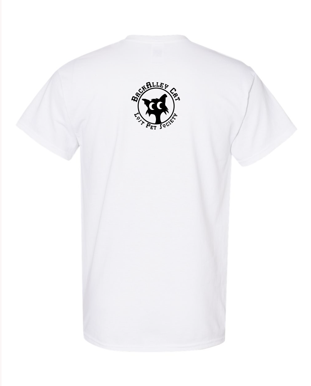 Small Black Cat White T-shirt 100% Cotton / LPC / pet lovers / black cat / cat lover / white / gray / black