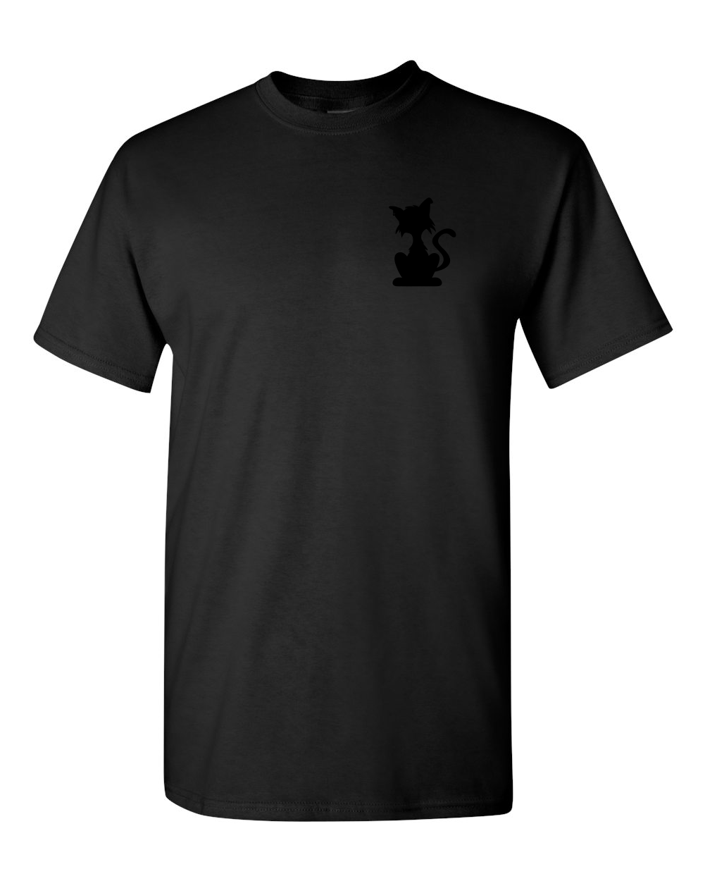 Small Black Cat White T-shirt 100% Cotton / LPC / pet lovers / black cat / cat lover / white / gray / black